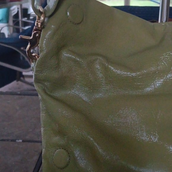 TORY BURCH OLIVE LEATHER THREE WAY HANDBAG - Picture 9 of 16